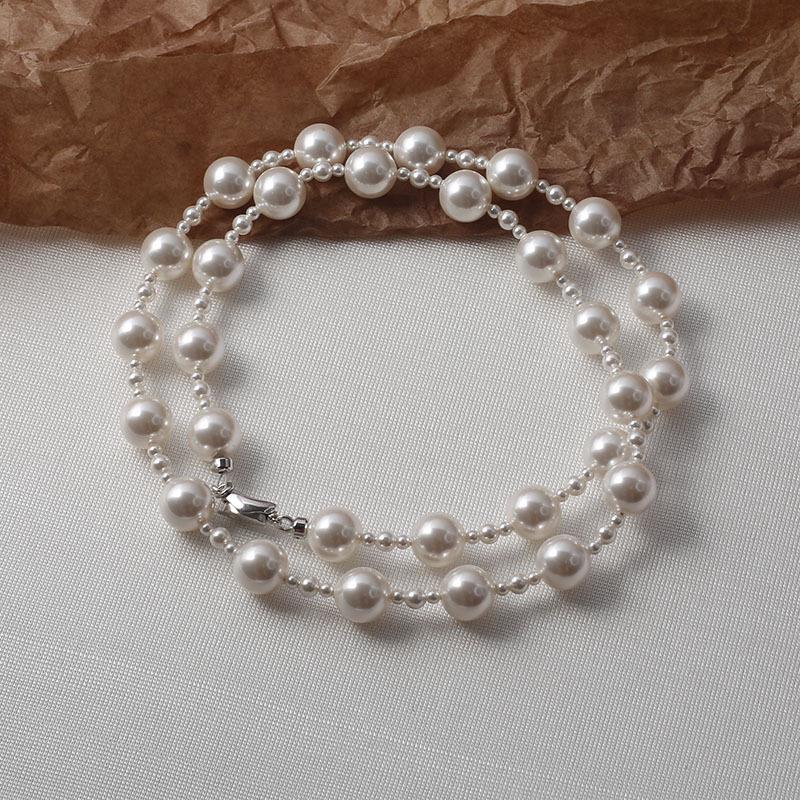 

Austria Shi Jia Exquisite Sky Star Pearl Choker Necklace - Elegant Jewelry for Women