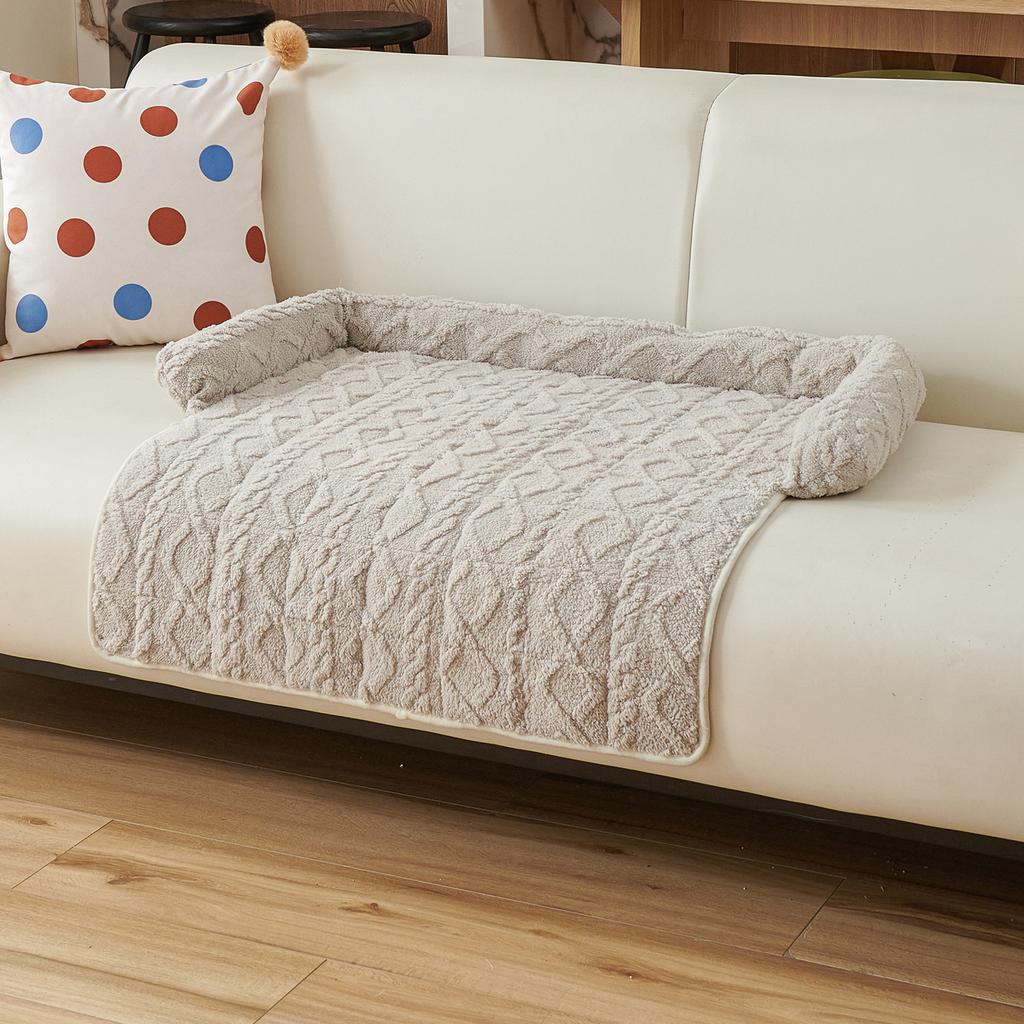 Haustierbett Sofa Hundehütten Indoor Hunde Zubehör Betten für Kleine Mittlere Große Hunde Bett's Haus Kissen Verdrehter Plüsch Katzen Hunde Matte