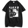 ALEX G Tričko s oknem Světlomety Album Potisk Trička Léto Krátký rukáv Volné Tričko O-výstřih Móda Pánské Dámské Oblečení