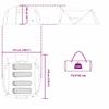 Tunnel Tent for 4 Persons with Roof in Blue and Grey 318 x 275 x 140 cm