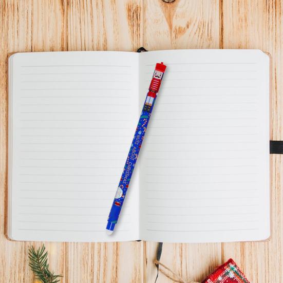 Sada smazatelných per Vánoce Hladce píšící inkoustová pera Opakovaně použitelná gelová pera s vánoční tématikou pro seznamy přání Milostné karty Sváteční karty Slavnostní dekorace na stůl