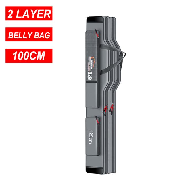 Stahldraht Rand Tragbare Angeln Tasche Mehrzweck Verdicken Wasserdichte Langlebige Fall Angelrute Tasche Angelgerät Tasche X277G