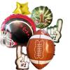 6-teiliges Rugby-Party-Ballonset, geeignet für Rugby-Partydekorationen, Mottopartys, Geburtstagsfeiern, Super-League-Veranstaltungen