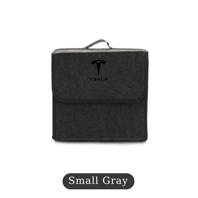 Car Sticker 2025 New Tesla Car Trunk Organizer Bag Foldable Stowing Tidying Storage Box Accessories For Tesla Model 3 S X Y Road