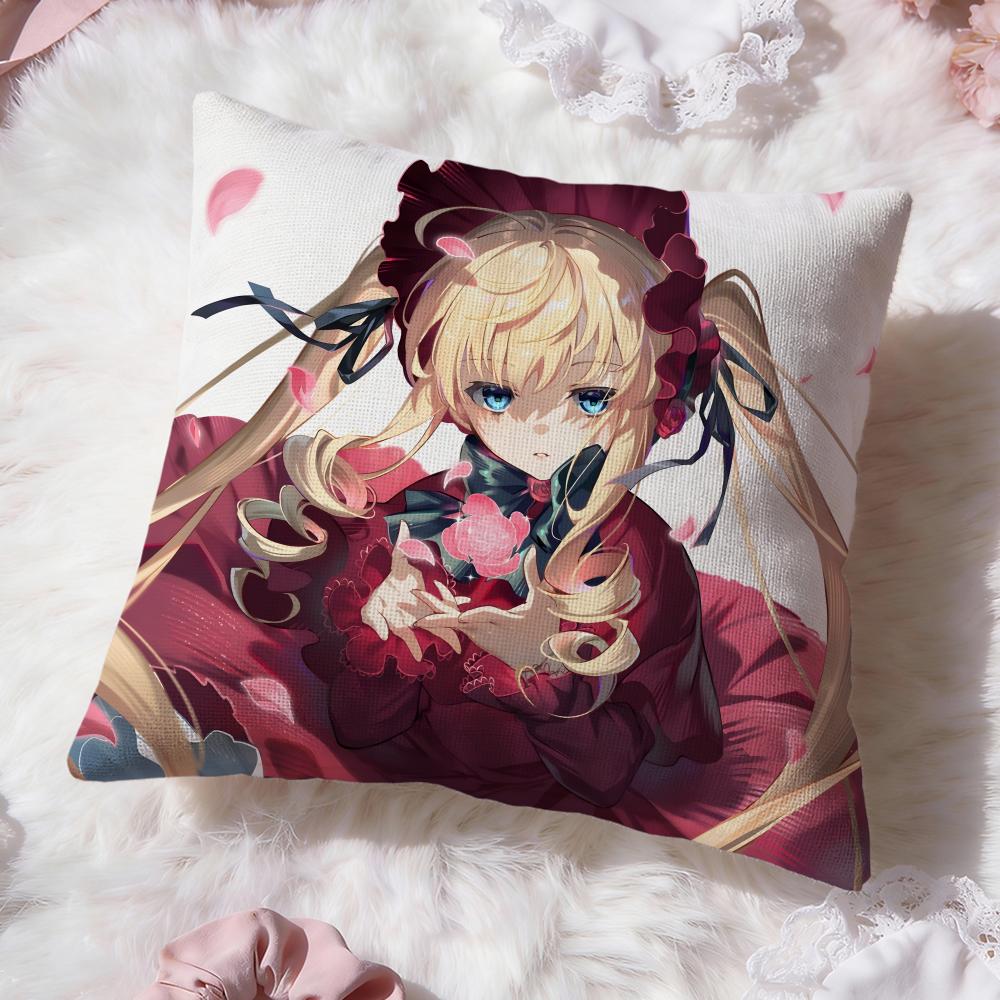 classic anime r-Rozen Maiden Cushion Cover Premium Comfort Reversible Pillow Cove -Two in One Design for Any Room & Car Interior