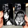 Japanese Horror Anime Plating Phone Case For Xiaomi Poco X5 X6 X7 X8 Pro Max F8 Ultra F7 M8 M7 M5S Redmi 15C 15 14C 13C 13 X3 12