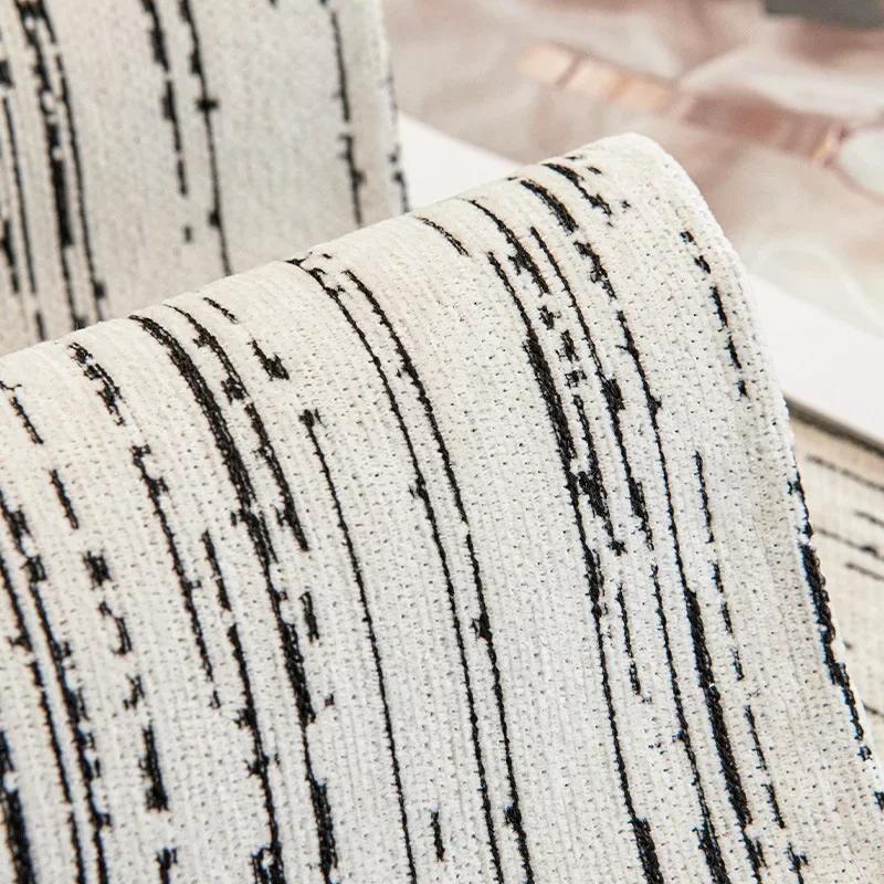 Chenille Striped Sofa Cushion Four Seasons Anti-slip Sofa Mats Sitting Pad Modern Sofa Cover for Living Room Furniture Protector