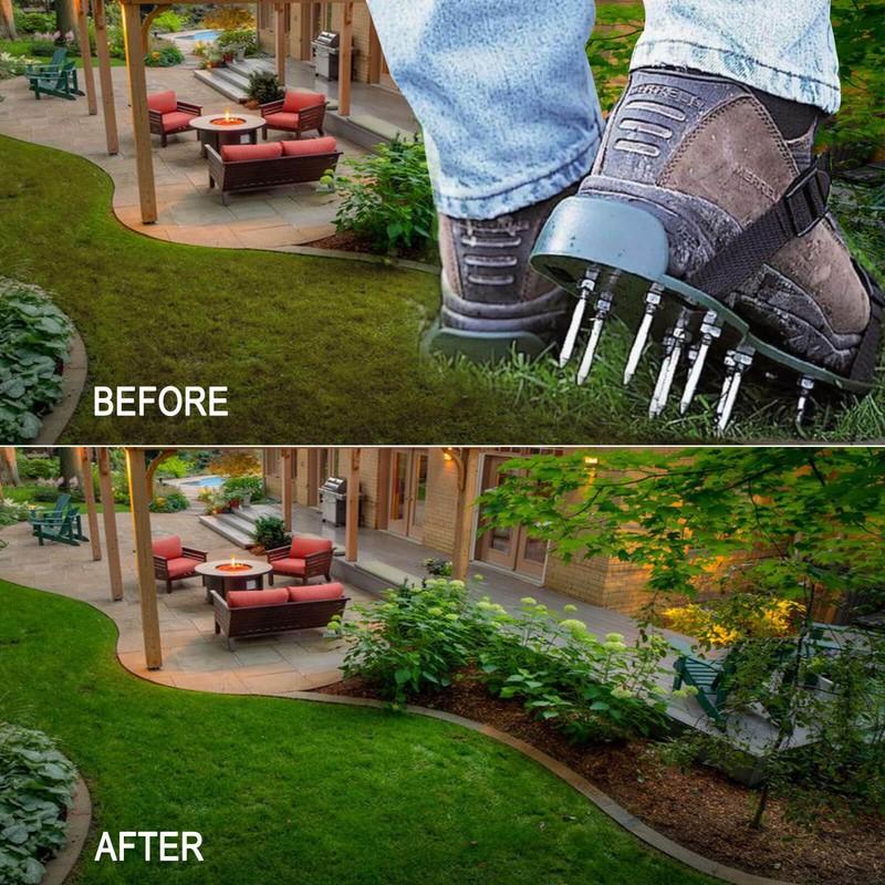 1pair Lawn Punching Shoes For Lawns Courtyards Terraces Garden Lawns Portable Loosen Soil Shoes Gardening Accessories