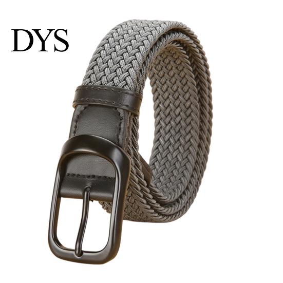 Campus Style Woven Belt Elastic for Women, No Punching Adjustable Waist with Breathable Webbing Retro Metal Pin Buckle, Casual Stretchy Jeans