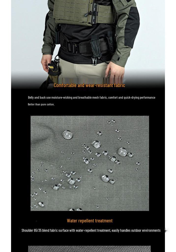 New Strike II Camouflage Frog Suit: Breathable, Long Sleeve, Multi-Pocket Outdoor Military Clothing, Plus Size