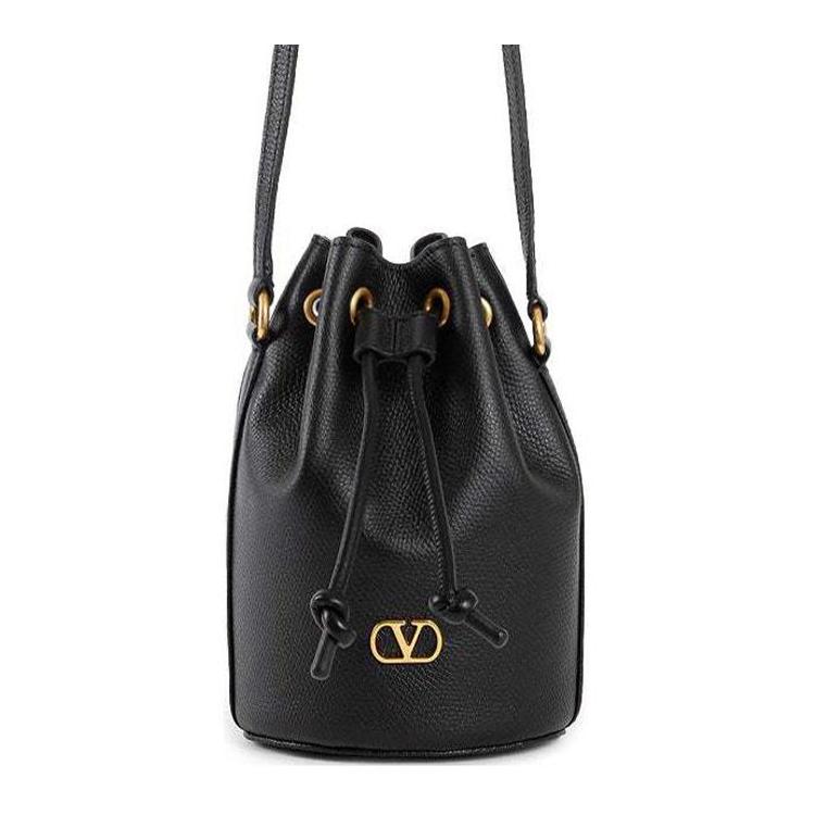 

Valentino Logo Mini Shoulder Crossbody Bag Women Bags Black W2P0AJ2SNP0NO Box(Basic Set+Box)