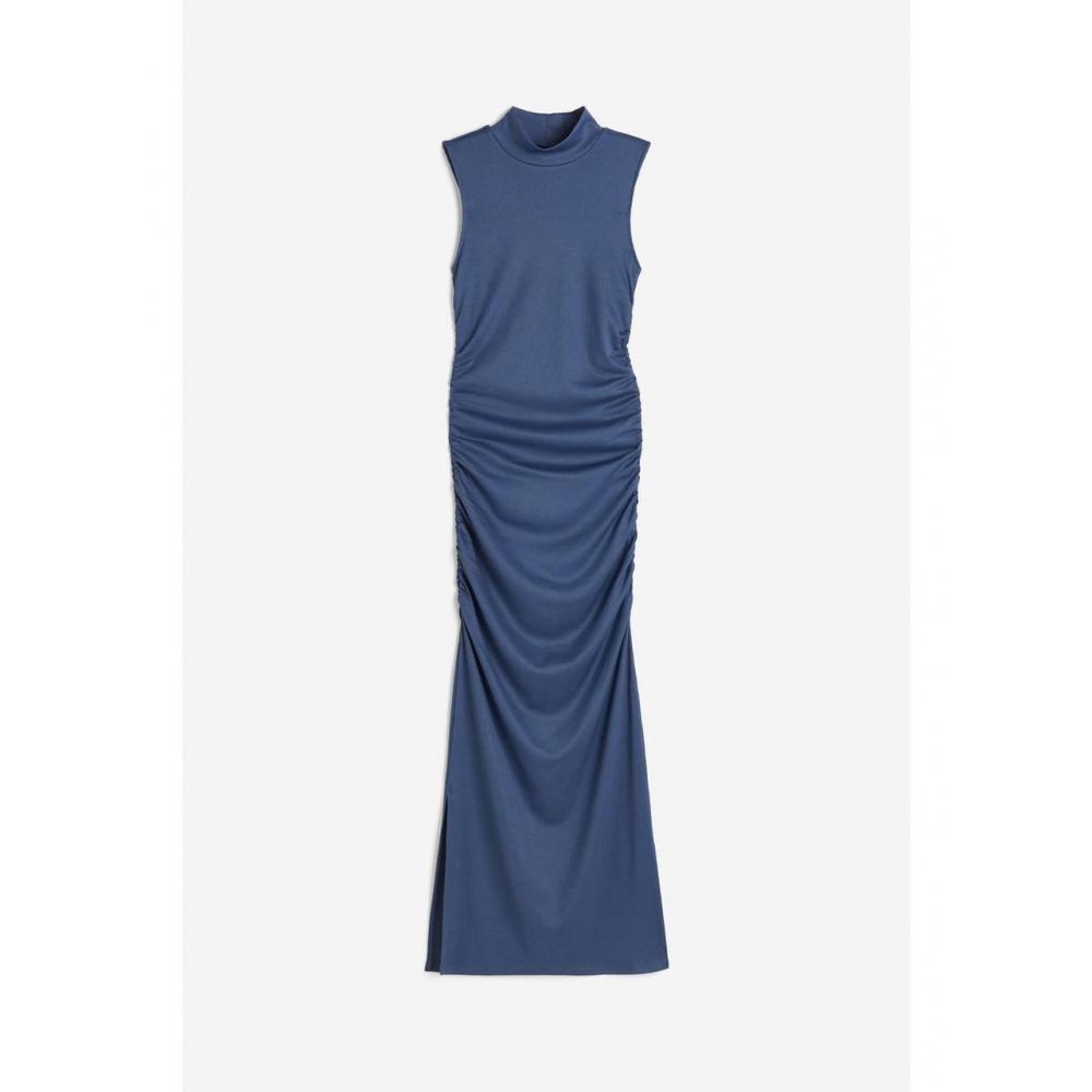 long sleeve blue velvet dress Tina Holly Couture TA301 Navy Blue Velvet Long Sleeve Midi Formal Dress Navy / 6 AUS main image 0