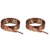 Leopards Print Tie Dye Shoe Laces for Canvas Shoe Strong Polyester Materials for Everyday Reliability