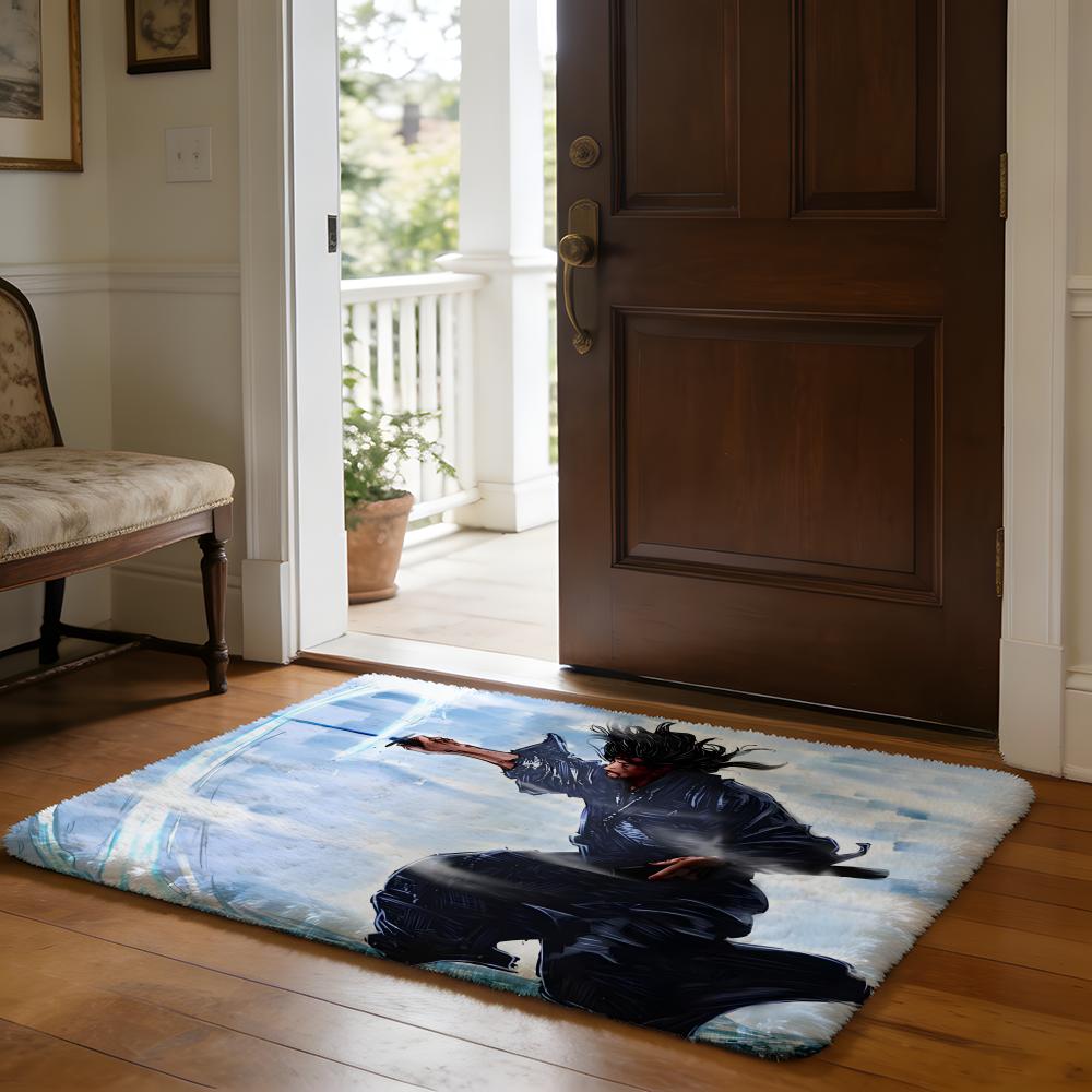 VVagabond Manga Anime Floor Mat Soft Flannel Absorbent Mat Non-Slip Rug Home Bedroom Bathroom