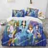 K-ON Kawaii Dívky Anime Ložní Set Chlapci Dívky Twin Queen King Size Povlak na Peřinu Povlak na Polštář Postel chlapci Dospělí Domácí Textil