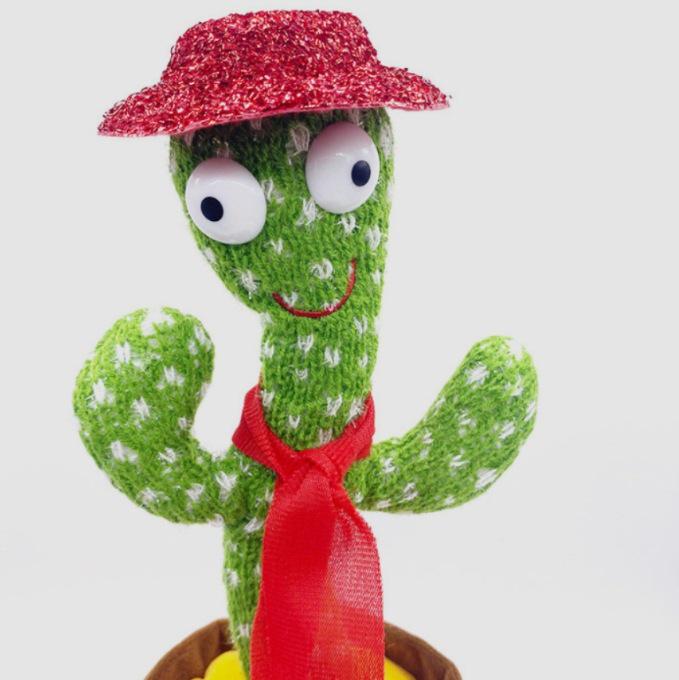 Colorful Dancing Cactus Toy: Singing, Talking, Light-Up Fun for Kids