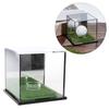 Vetrina per Palline da Golf Trasparente Acrilico Scatola Espositore per Memorabilia Palline da Golf Supporto Espositore Quadrato in Acrilico per Palline da Baseball Scatola di Stoccaggio Quadrata