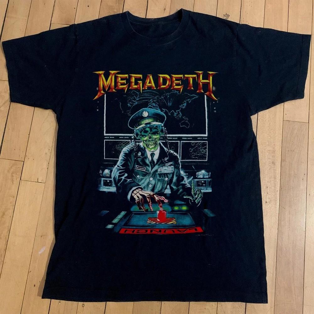 Винтажная футболка Megadeth  Holy Wars , Унисекс Черная Хлопковая Футболка, Размер S-5XL Унисекс Футболка M