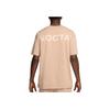 Nike X Nocta Collaboration SS24 Letter Print Short Sleeve T-Shirt Unisex Tops Mocha-Brown FN7664-200