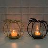 Halloween Pumpkin Design Golden Candlestick Exquisite Candlestick Decoration Ornaments