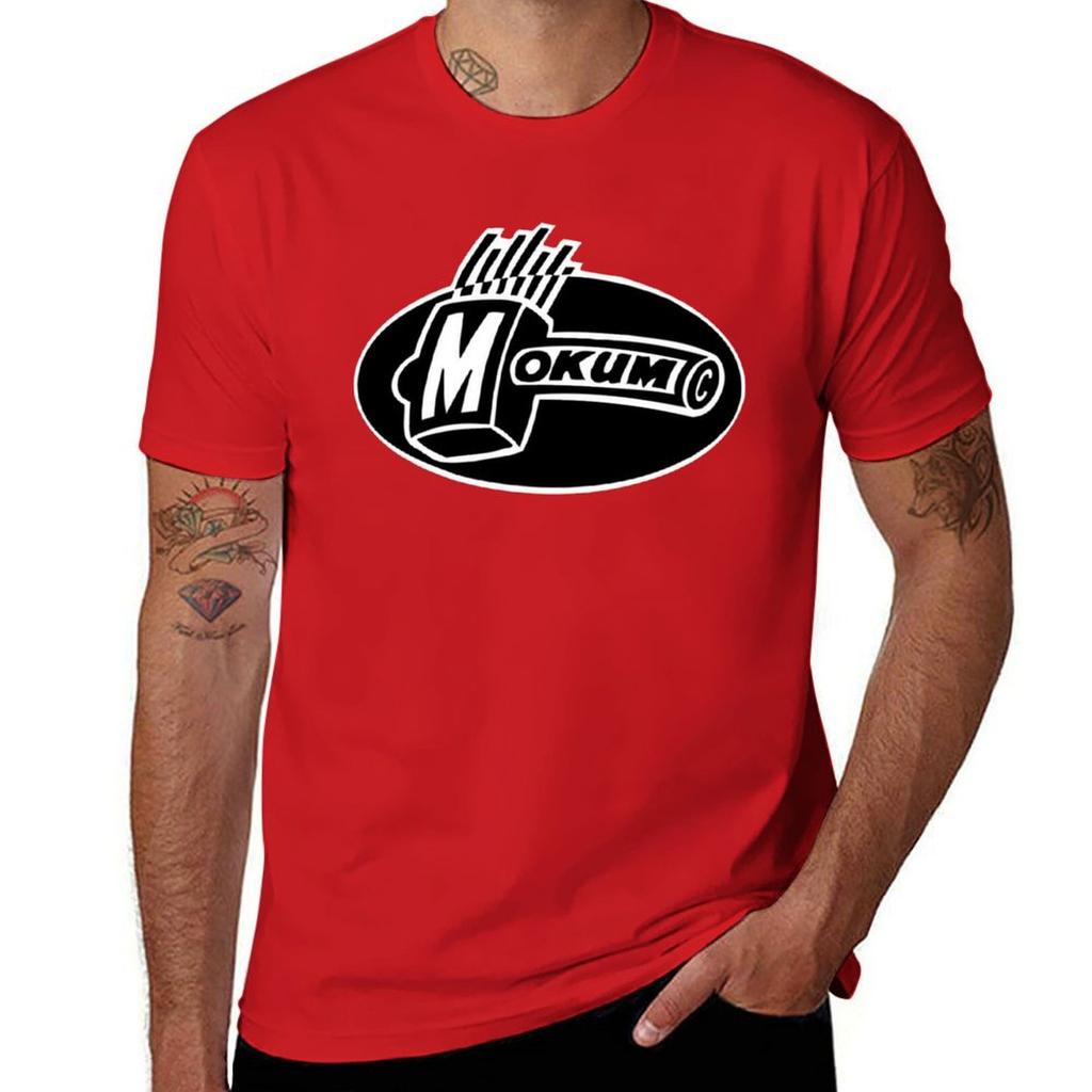 MOKUM RECORDS T-Shirt-Grafiken Vintage Neuauflage T-Shirts für Herren Baumwolle