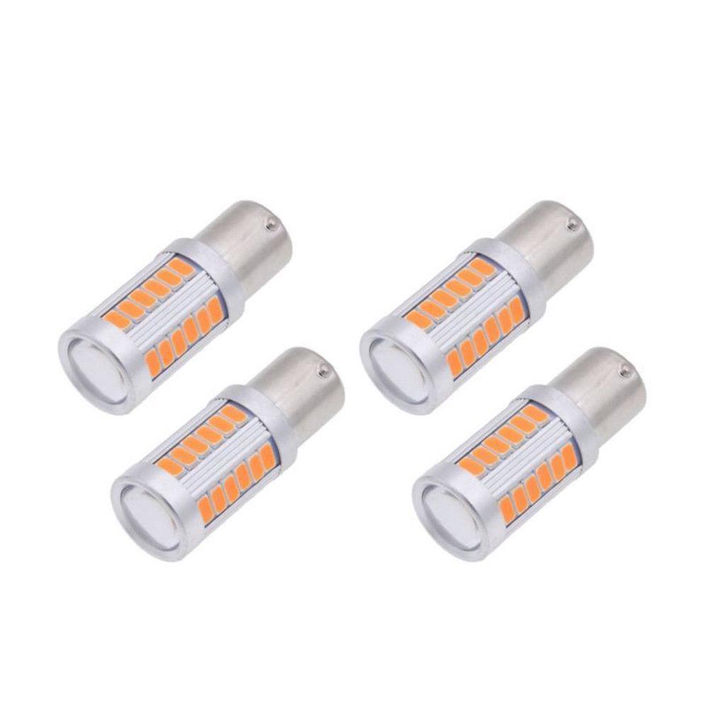 4stk 33SMD 21W LED Blinklys Pære