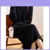 Women Autumn Winter Knit Dress With High Collar And Long Sleeves For Casual Daily Wear