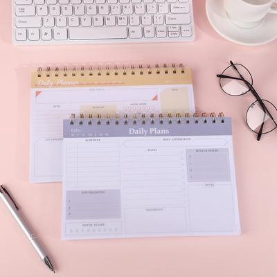 Planificator de bobină cu desene animate portabil, plan săptămânal, gestionare a timpului, agendă, listă de sarcini, notă, student, școală, studiu, papetărie