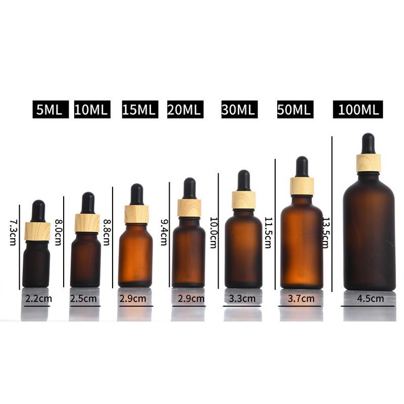 5ml Matt-Schwarze Glas-Tropfflasche für Ätherische Öle & Seren