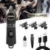 Retro Electric Hair Clipper with LCD Display and USB Charging