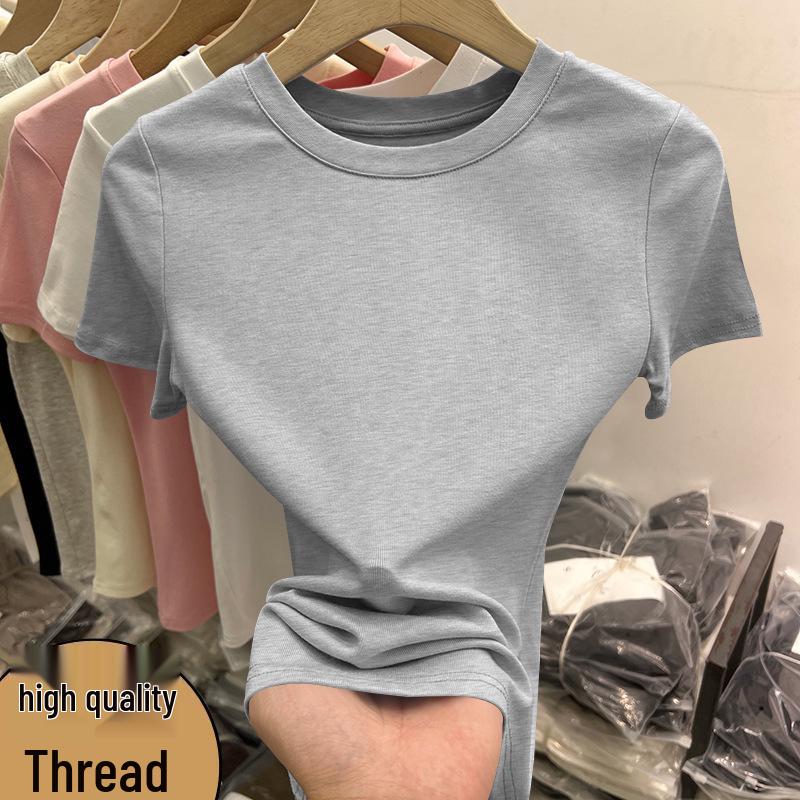 Elegant Ribbed Slim-Fit Top for Women - Stylish, Breathable, and Fashionable