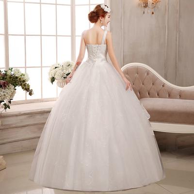 Hochzeitskleid Frühling Neue Braut Tube Top Große Größe Schlanke Hochzeit Koreanischen Stil Tie-up Hochzeitskleid Weibliche Selbst-Kultivierung