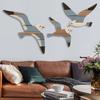Fashion 3PCS Set Seagull Wall Decorations Coast Theme Handcrafted Wall Art Wooden Marine Bird Decor Home Decoration