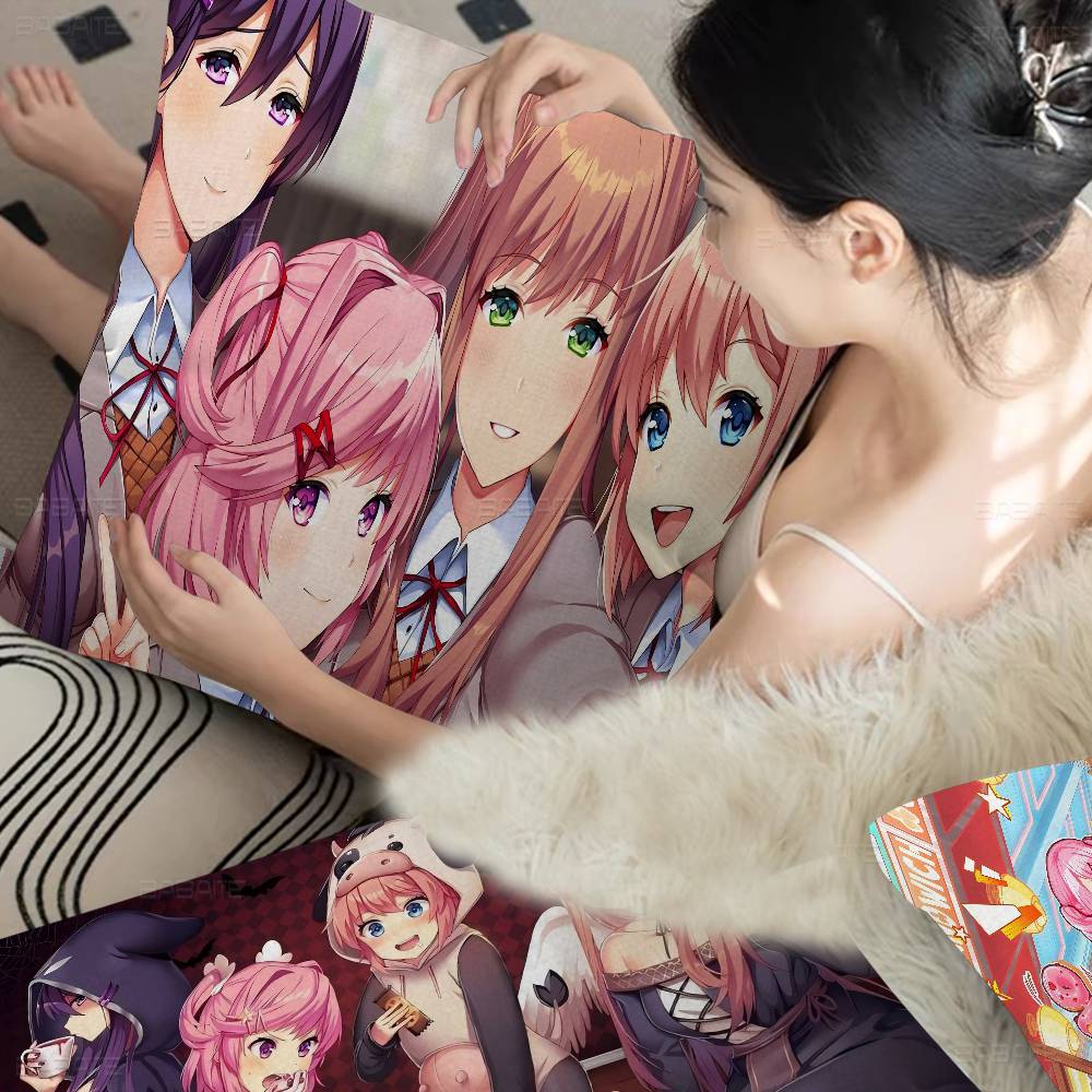 Game Doki D-Doki Literature C-Club Pillow Anime Pillow Sofa Bed Head Pillow Cover Cushion Cover 45X45 Cm Fashion