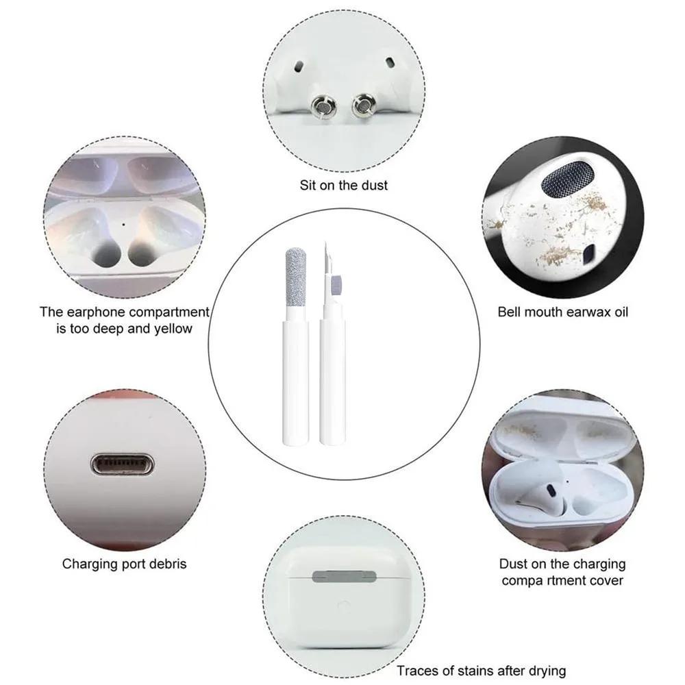 Keyboard Cleaning Brush Kit, Earbuds Cleaner, Keycap Puller, Bluetooth Earphones Case Cleaning Tools, Airpods Pro1,2,3, 5 In 1