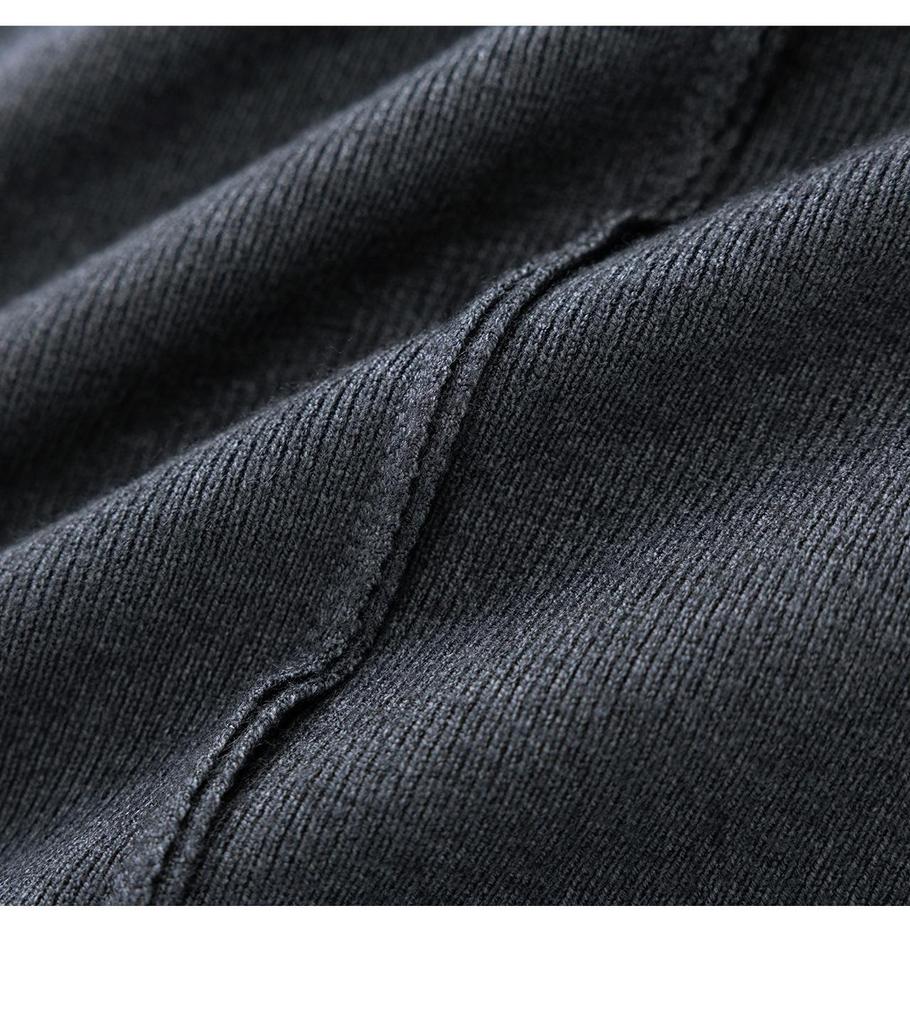 Women's Elegant Woolen Vest & Knit Base Layer with Back Slit Skirt Set