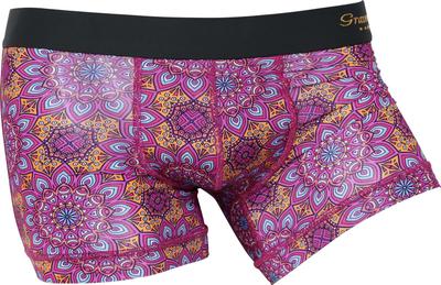 Grave Vault Short Boxer Perfeito para o Dia ou Feito nesta cueca boxer de nylon apresenta uma estampa elegante de Like You Just the Way You tamanho apresentando um rosa