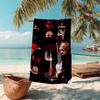 proof beach towel with ATEEZ pattern - soft,absorbent,quick-drying,machine washable - perfect for swimming,camping,bathing
