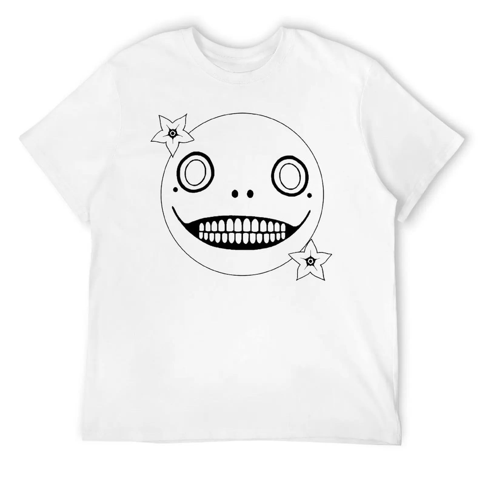 

Nier Automata Emil Продается футболка с круглым вырезом Движение Nerd Tees Графический Винтаж Фитнес Размер США S бежевый