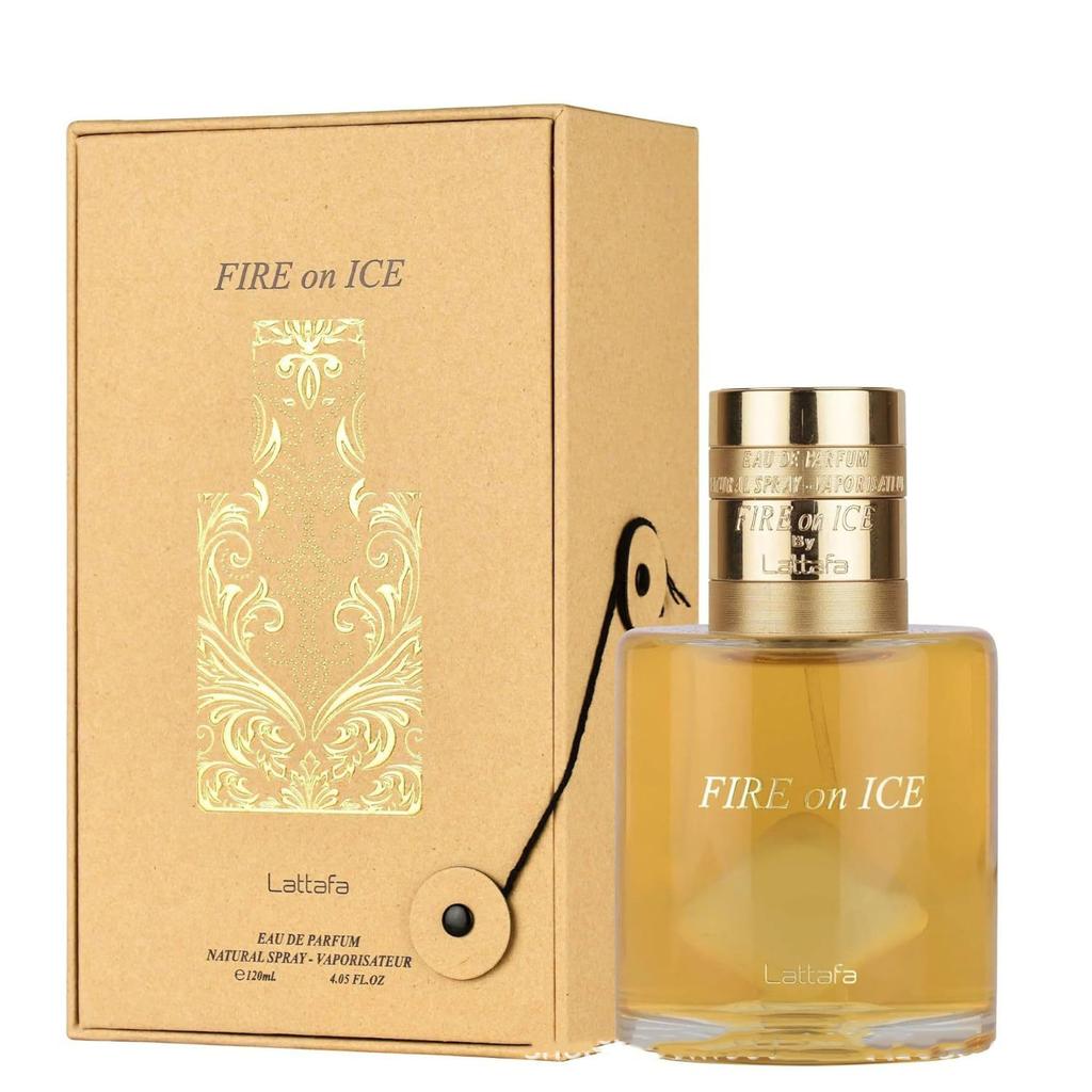 Lattafa FIRE On ICE Profumo, Fragranza Araba di Dubai, Profumo a Lunga Durata, Eau De Parfum Unisex, Qualità Premium meno