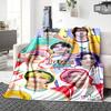 1Pc Colorful Youthful Vibes Blanket Soft Throw Blanket For Home Bedroom Bed Sofa Travel Office Solid Christmas Blanket