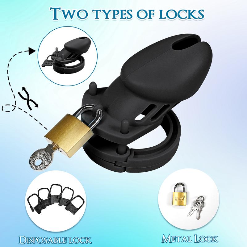 Silicone Chastity Cage Male Cock Lock With Penis Rings Sex Toys For Sissy Men Femboy Stretcher BDSM Gay Erotic Urethral Device