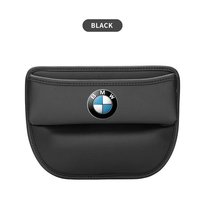 1 ks Kožený Organizér do Auta s Logem na Sedadlo Pro Bmw Řady 3 2 5 E90 F10 E60 X3 F25 E46 F30 X5 E53 E91 M M2 M3 M5 Autopříslušenství