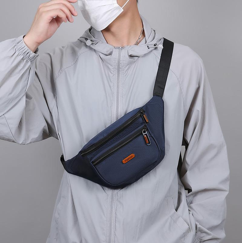 Waterproof Men's Waist Pack Fanny Pack with Adjustable Strap for Travel Sports Running - Quick-Access Outdoor Waist Bag