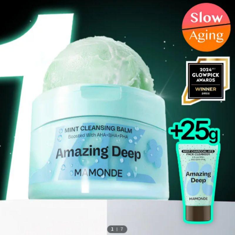 

Mamonde Amazing Deep Mint Cleansing Balm 90ml Set (+ Pack Cleanser 25g)