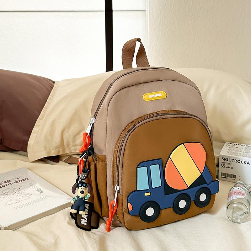 New Korean Style Fashion Cartoon Car Boys and Girls Lightweight Backpack Kindergarten School Bag Backpack