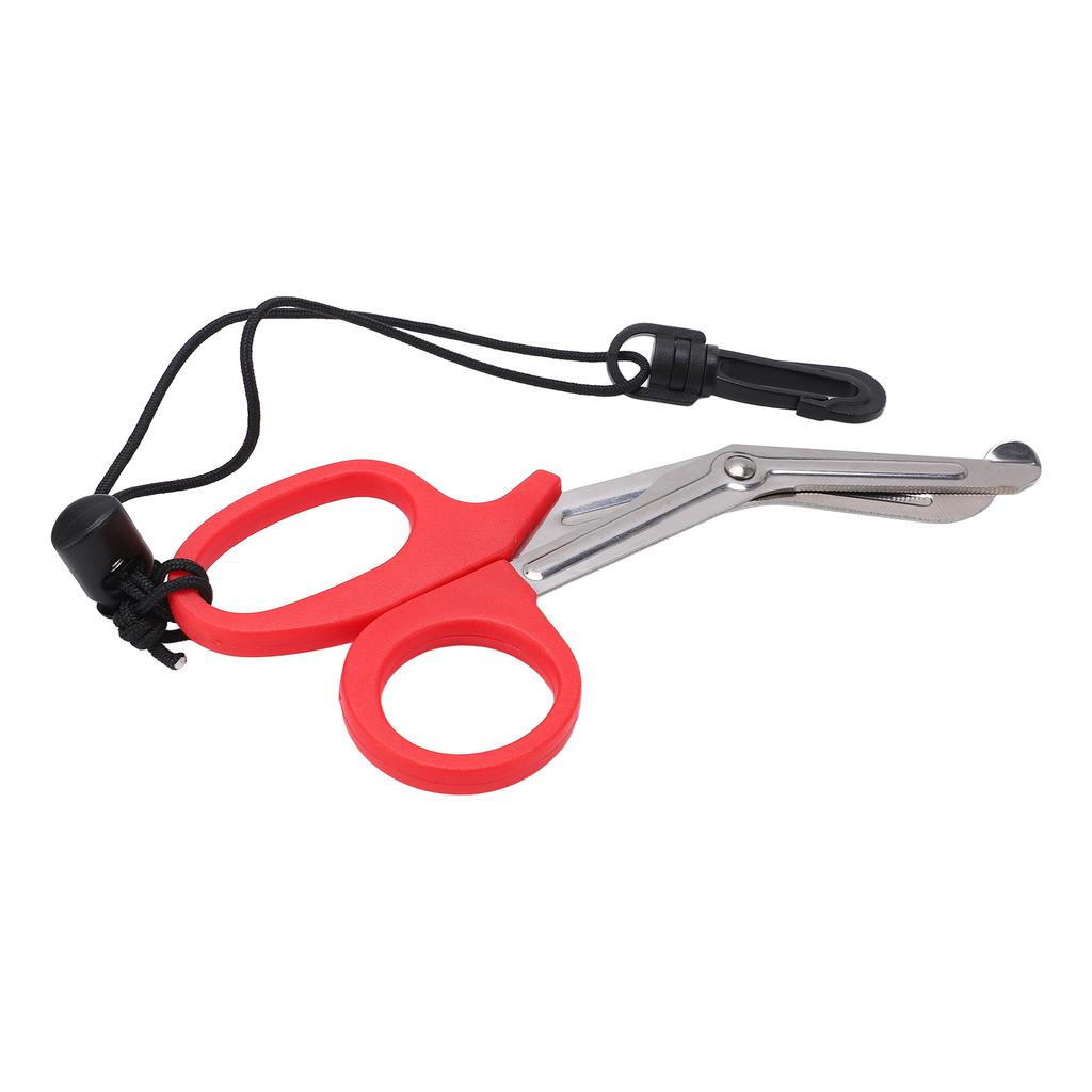 Dive Shears Safety Scuba Diving Scissors Stainless Steel Scuba Diver Shears with Lanyard and