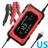 Large Display Auto Battery Charger Car Accessories 6A 12V Car Motorcycle Trucks Battery Charging Device US/EU Plug Car Charger