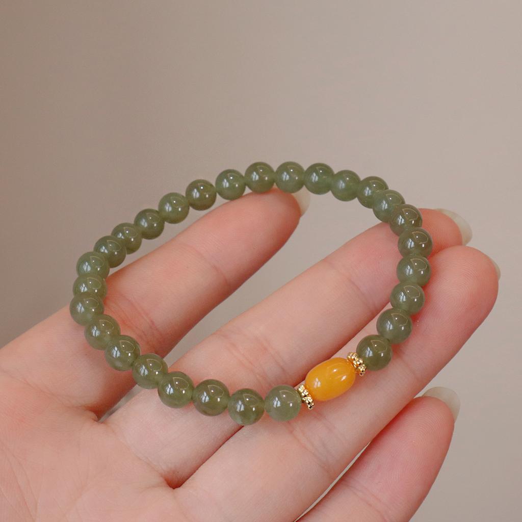 Natural Hetian Jade Bracelet Agate Bracelet Fashion Women Daily Jewelry Lucky Gift
