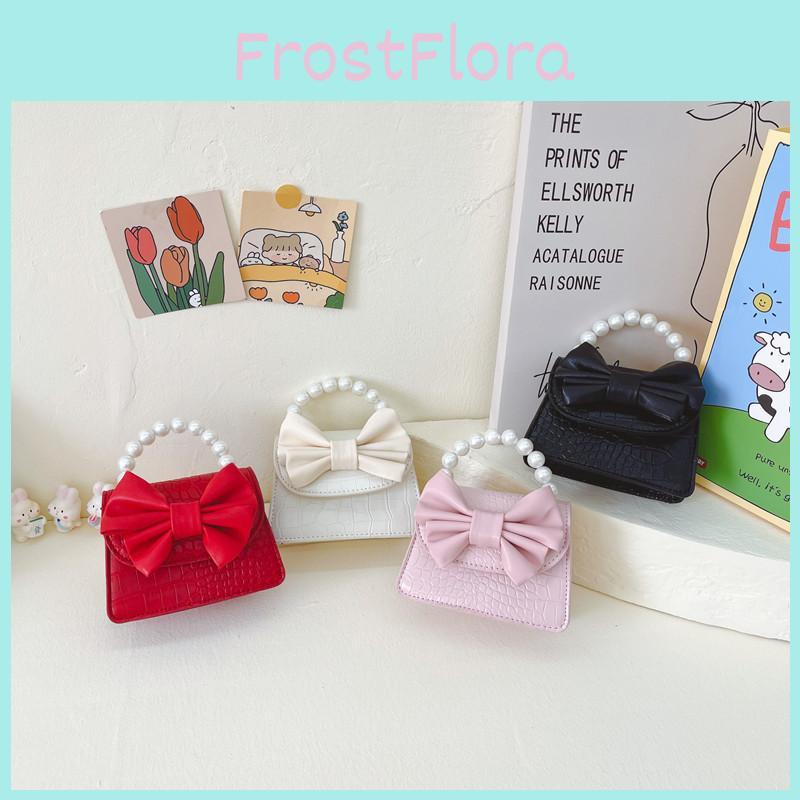 Adorable Mini Butterfly Bow Kids Handbag For Girls Cute Pu Crossbody Purse Accessory